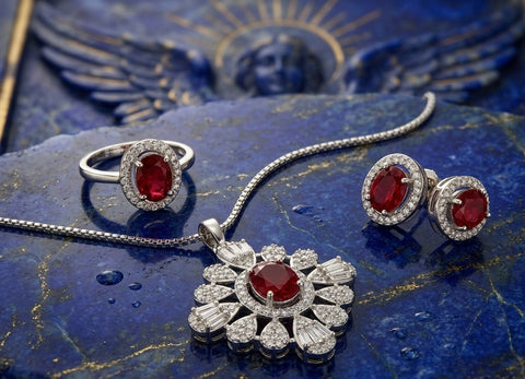 Radiance in Red Ruby Set
