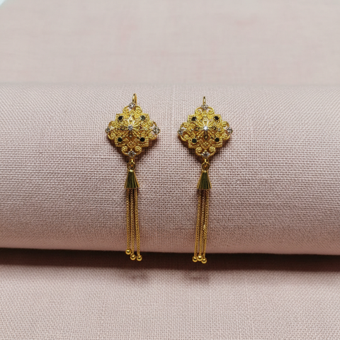 Teal Filigree Rectangles