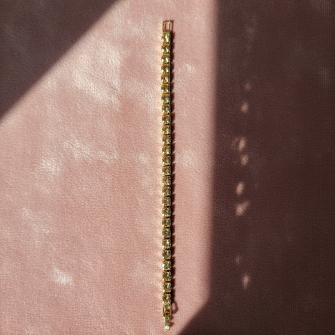 Golden Champagne Tennis Bracelet