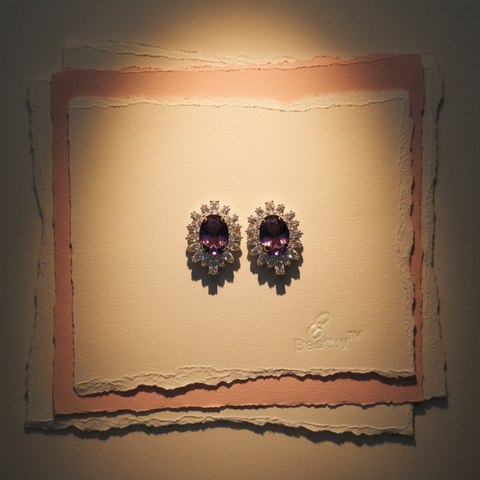 Violet Filigree Blooms