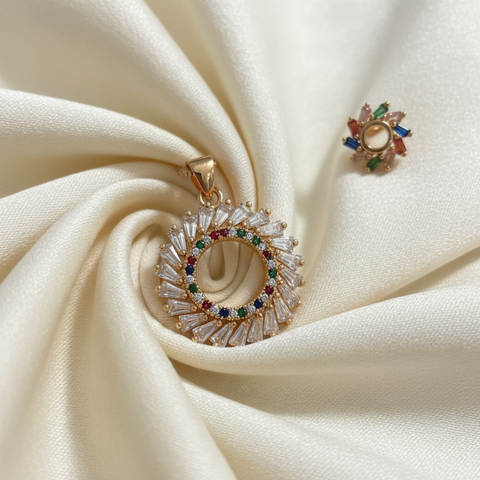 Rainbow Crystal Wreath Set