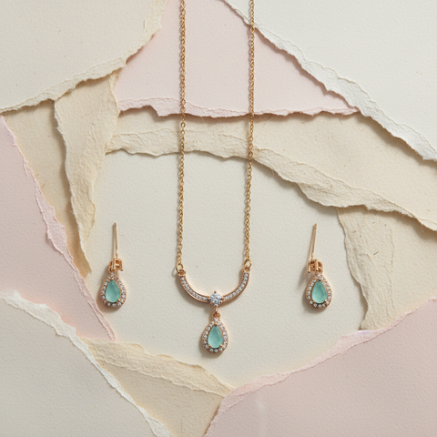 Emerald Teardrop Set