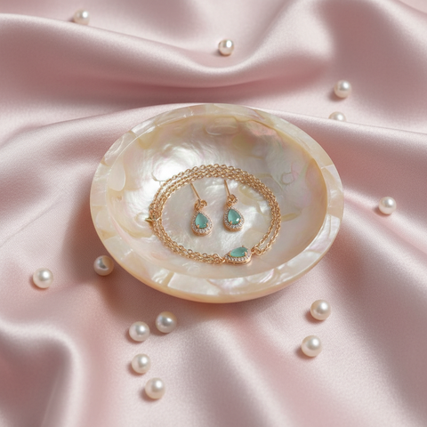 Emerald Teardrop Set