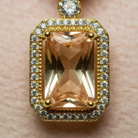 Golden Champagne Emerald-Cut