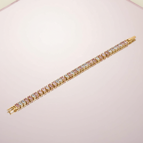 Golden Champagne Tennis Bracelet