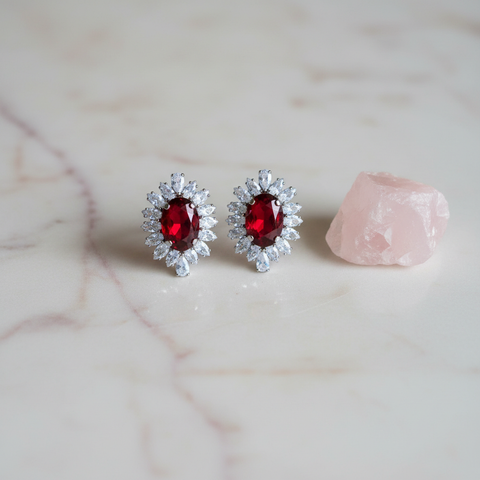 Crimson Halo Studs