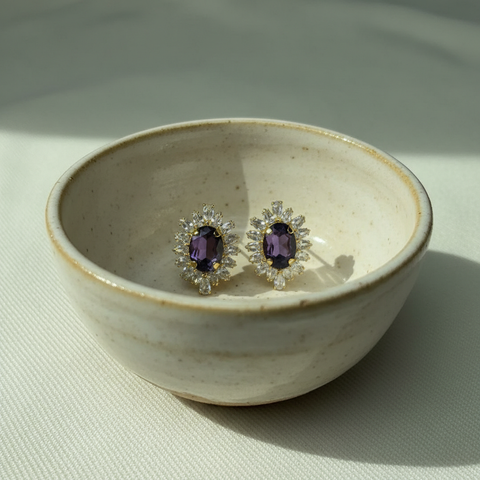 Violet Filigree Blooms