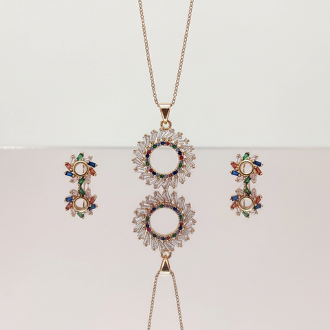 Rainbow Crystal Wreath Set